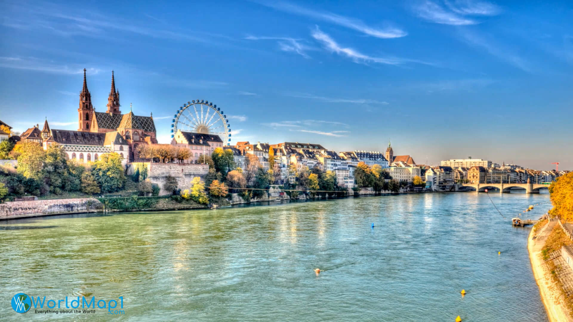 Basel and Rhein River